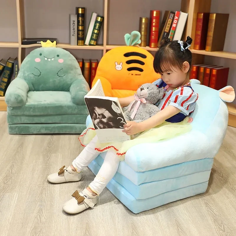 Big Sofas Children Sofa Cute Cartoon Lazy Folding Kids Chair Bed Girl