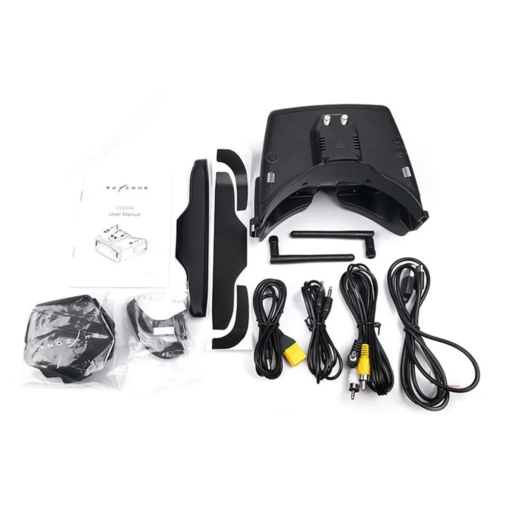 Skyzone Cobra x V4 FPV Goggles 1280X720 LCD Screen 5.8Ghz 48CH V3.3 Steadyview Head Tracker Fan for FPV RC car plane Drones thumbnail 4