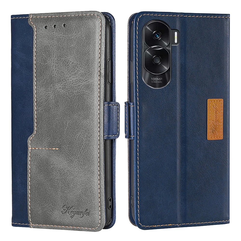 Elegant Leather Wallet Book Case with Magnetic Flip and Card Slots