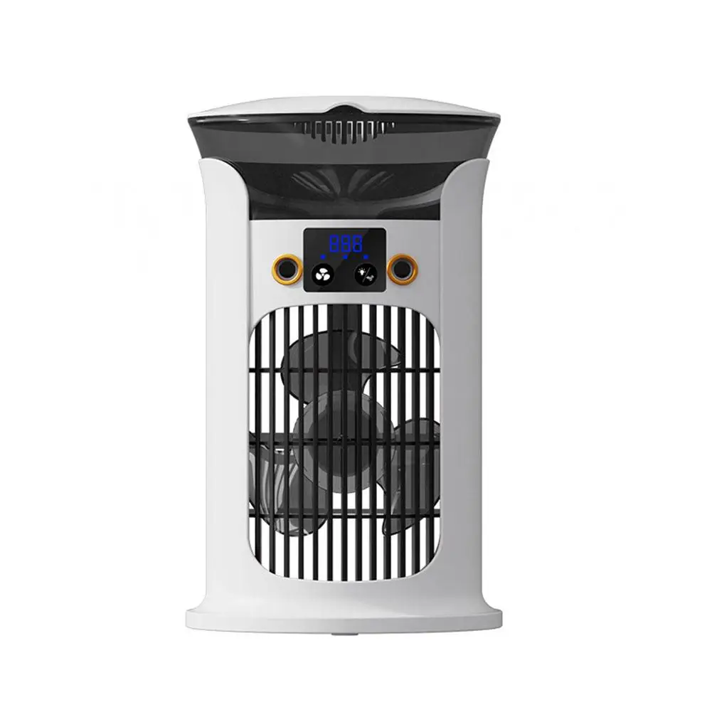 Mini USB Air Cooler with Humidifier 8H Cooling 3 Speed Settings Portable Evaporative Conditioner for Desk Bedroom Office