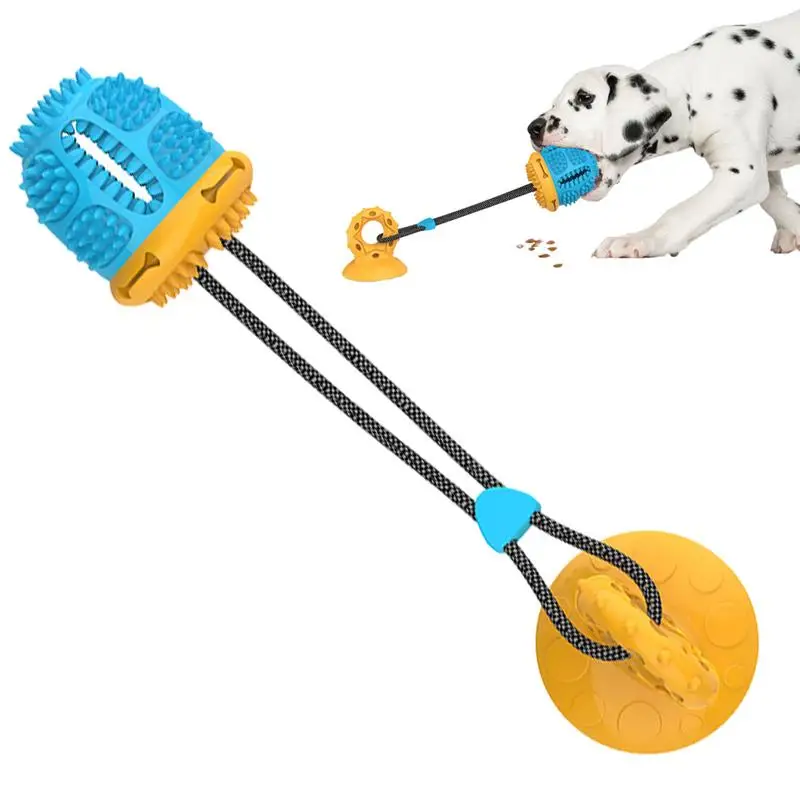 

Puppy Teething Toys Teething Rope Pet Doggy Toys Dog Treats Food Dispensing Ball Toys For Relief Boredom Cleaning Teeth Grinding