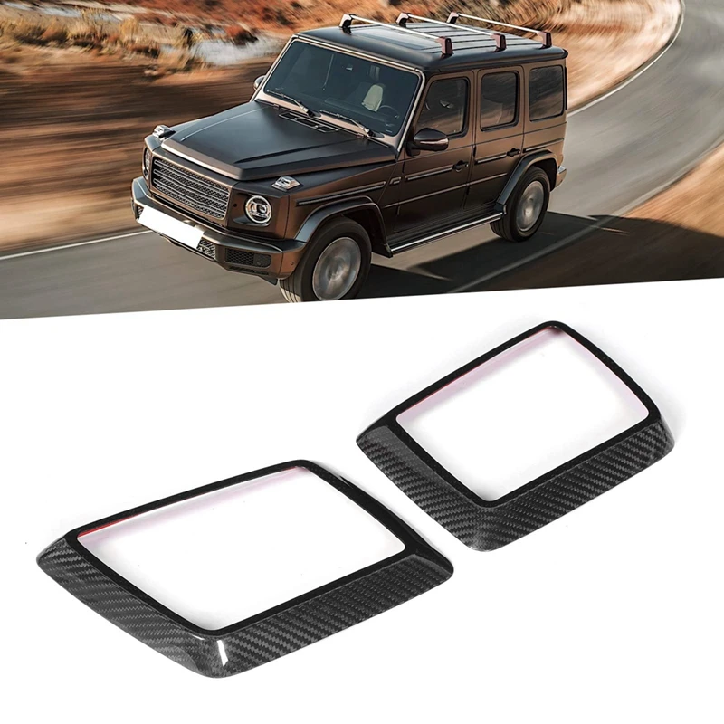 

Для Mercedes-Benz G-Class W463 G55 G63 2019-2020, сухое углеродное волокно, автомобильный сигнал поворота, задняя крышка, отделка, запчасти, аксессуары