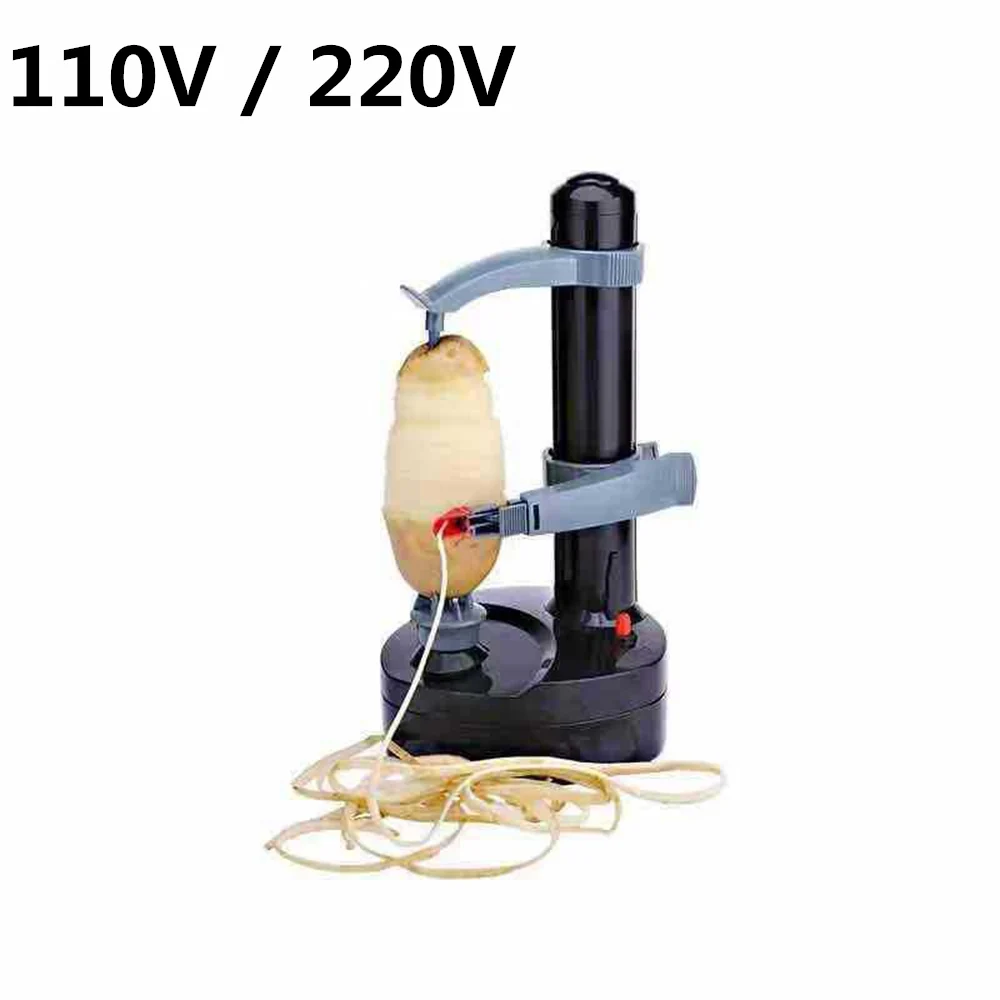 Automatic Potato Peeler Electric with 3 Blades 220V 110V Peeler Apple Paring Machine Kitchen Corer Cutter For Vegetable Fruits 4