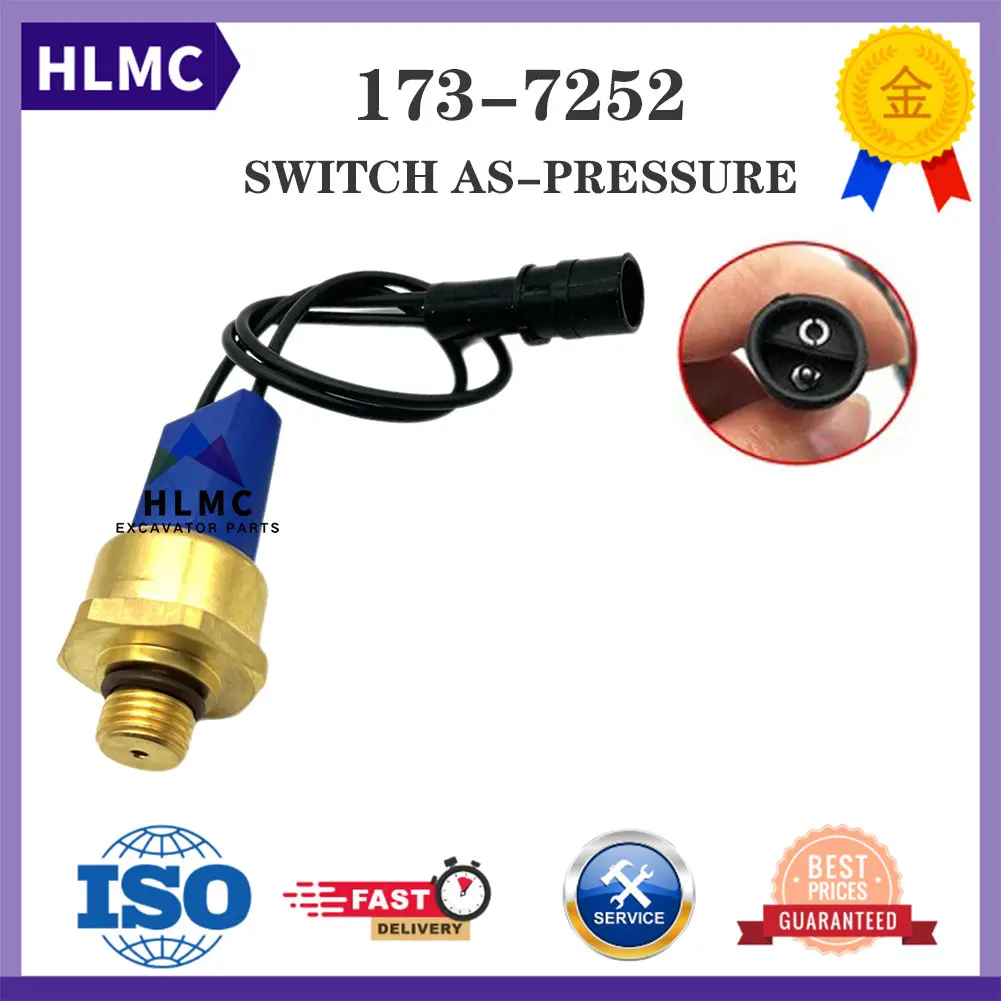 173-7252 New Design Best Selling Excavator Accessories Pressure Sensor For 12H 120H 135H 140H 143H 160H 139 2116 1392116 1 139 2116 water temperature sensor toggle switch for cat e 120h 120k 120m 135h 140g 140h 140k 143h 621g 623g