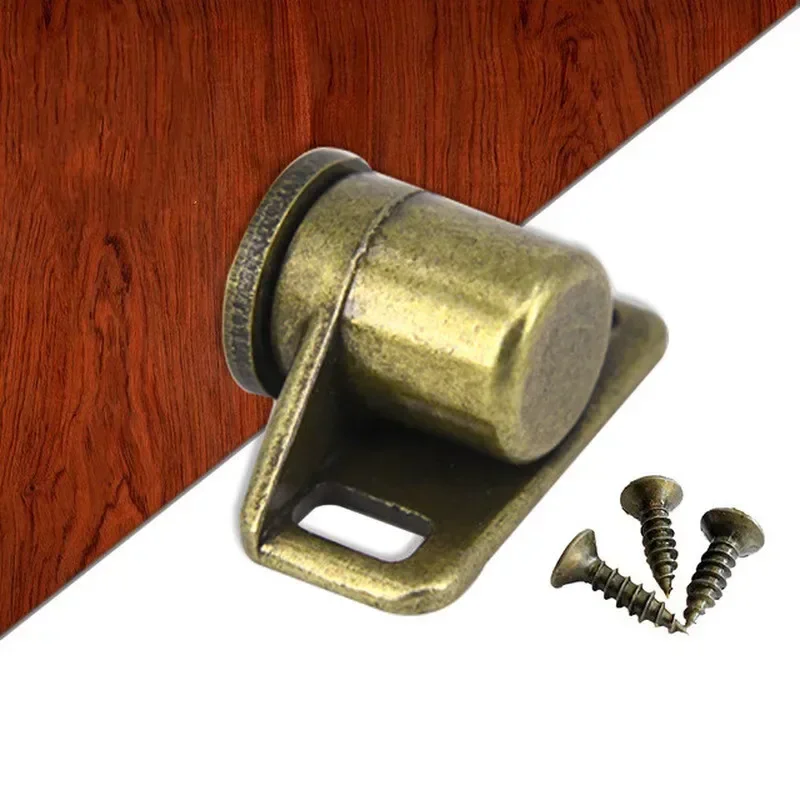 

1pc Strong magnet door catch lock latch Bronze kitchen cabinet fittings furniture stoppers super Soft Closer Wardrobe Hardware
