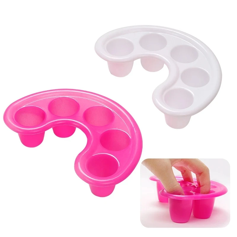 

Nail Art Soak Bowl Nail Removal Soaker Wash Bowl Cuticle Removal Tray Acetone Resistant Handheld Polish Remover Manicure Tools