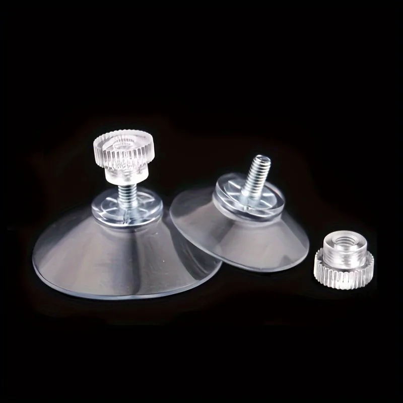 2pcs/6pcs Unbeatable Suction Cup Glass Pads - Hook-Free Design - Ideal for Smooth Surfaces Like Glass, Mirrors, and More