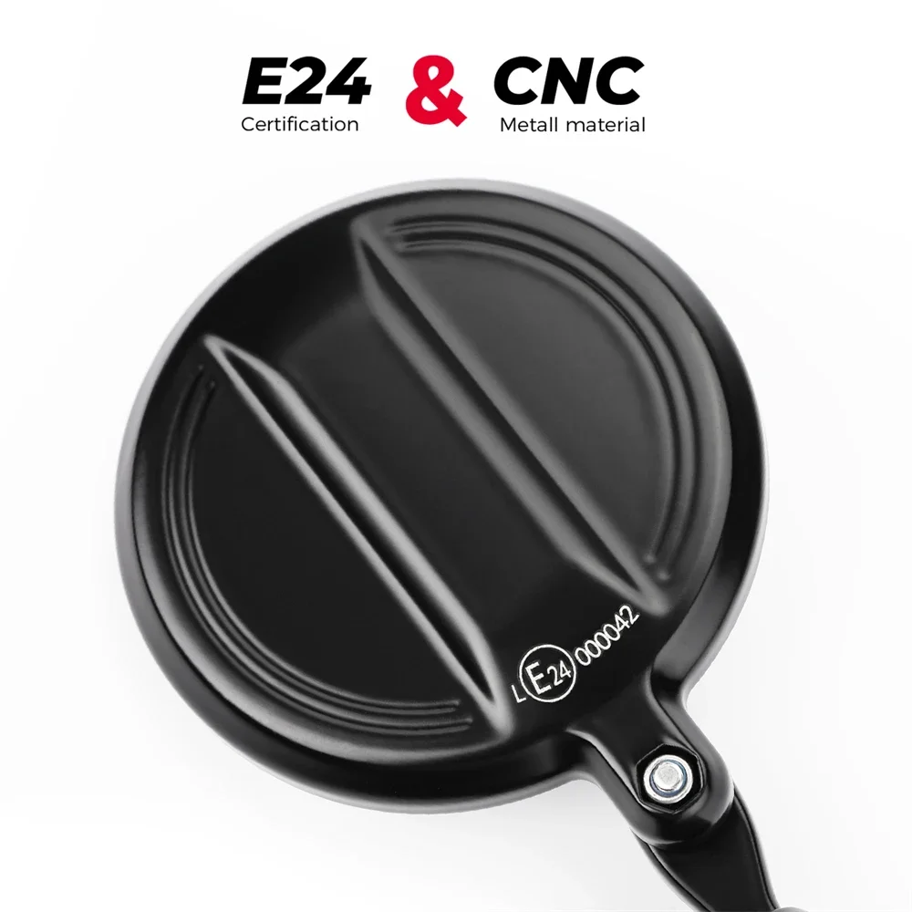 Motorcycle Mirror Motorcycle Mirrors Bicycle Mirror Motorcycle Mirror E-MARK Handlebar End Mirrors For MT07 MT09 R1 R3 For Cafe Racer CB125R CBF125 Z900 Z750 Scooter