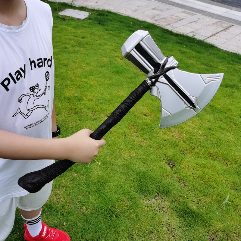 53cmMLLegendsThorStormbreakerActionFigureToysThunderAxeHammer