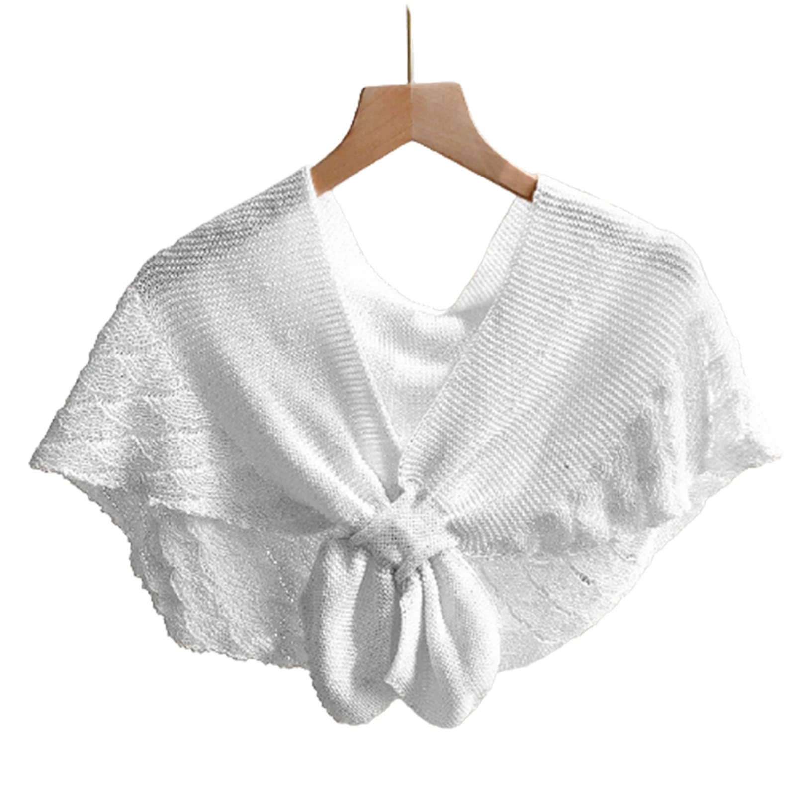 

Small Shawl Knitted Cotton Neck Guard Outside Matching Skirt For Woemn Spring And Summer