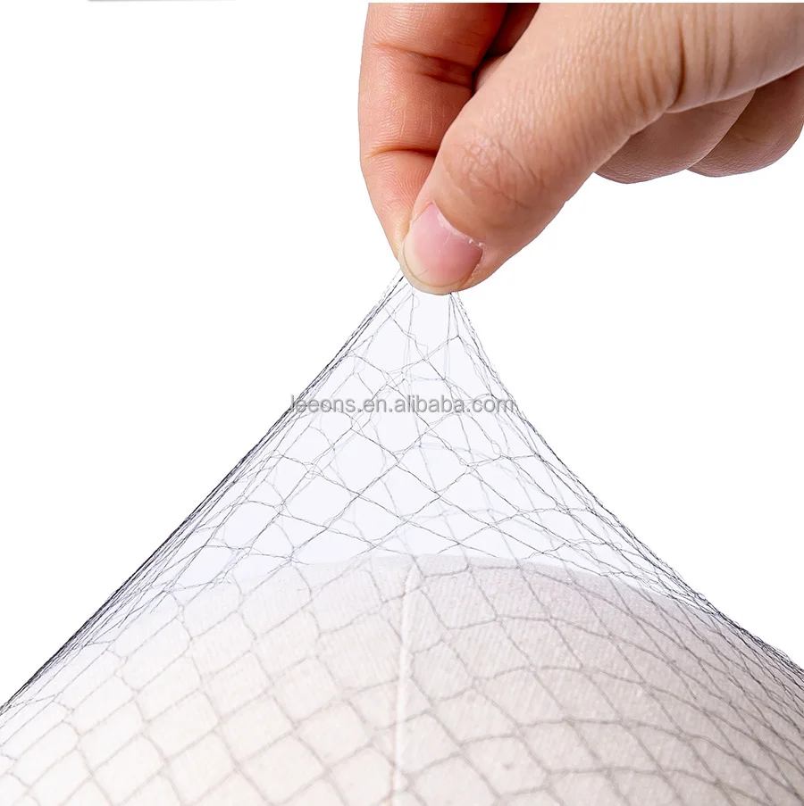도매용 검정 나일론 헤어넷, 가발 포장용, 투명 헤어넷, 일회용 대형 메쉬 나일론 헤어넷
