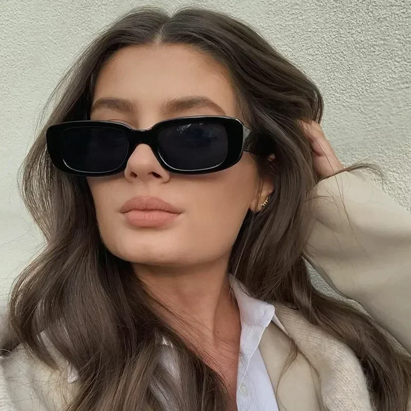 Chic Vintage Luxury Gradient Square Sunglasses