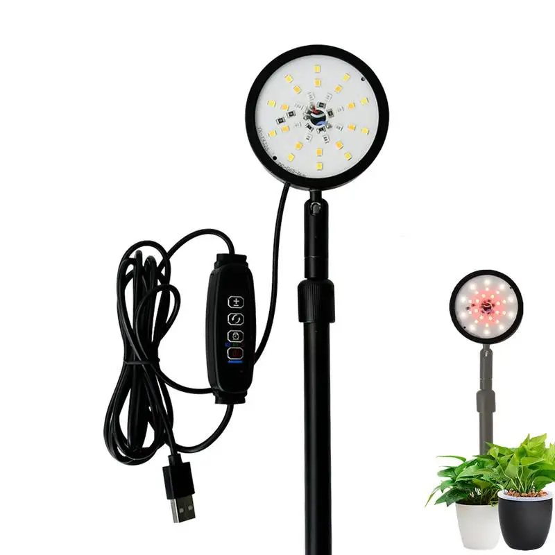 

Grow Light Clip LED Grow Lights For Indoor Plants Spectrum Growing Lamp 8-Level Dimmable Auto On Off Timing 4 8 12Hrs