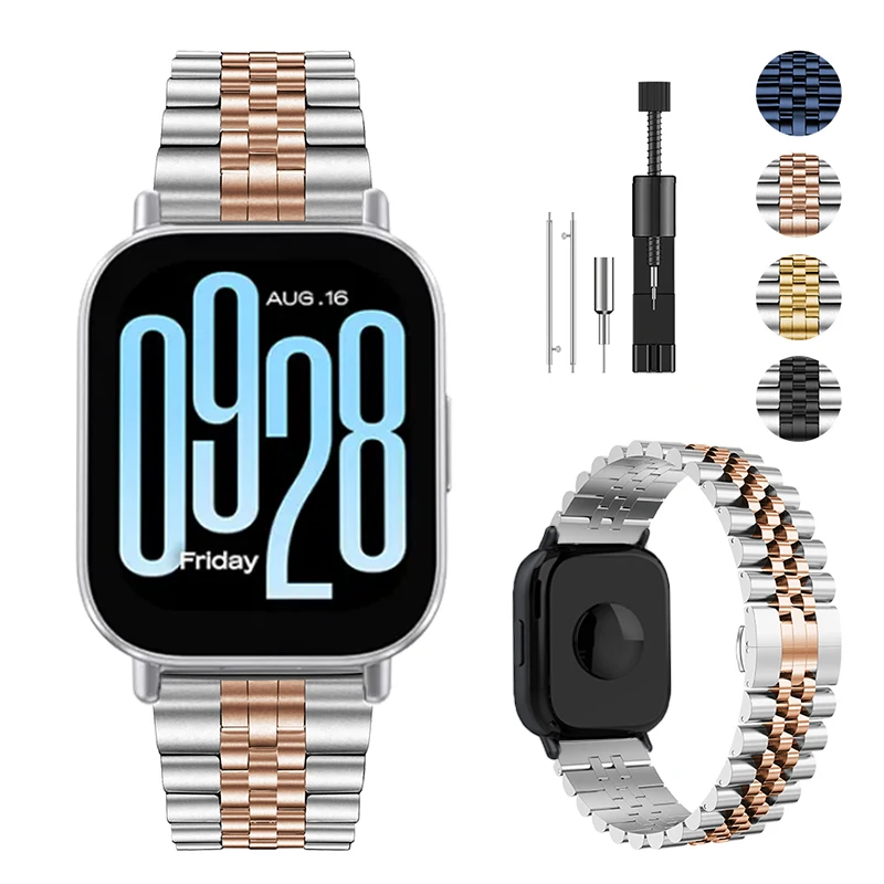 Luxury 22mm Stainless Steel Metal Watch Strap Bracelet
