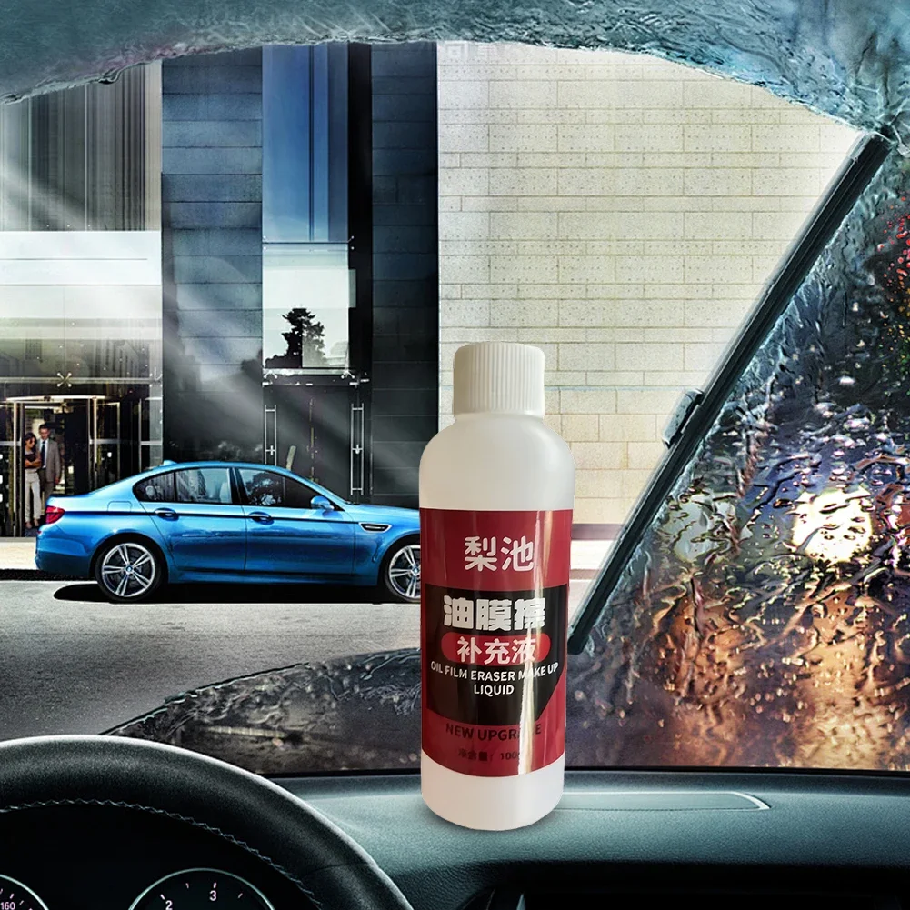 1-3Pcs Car Windshield Glass Cleaner Liquid 100ml Removes Dirt Oil Film Agent Windshield Oil Film Removal Car Maintenance Tools