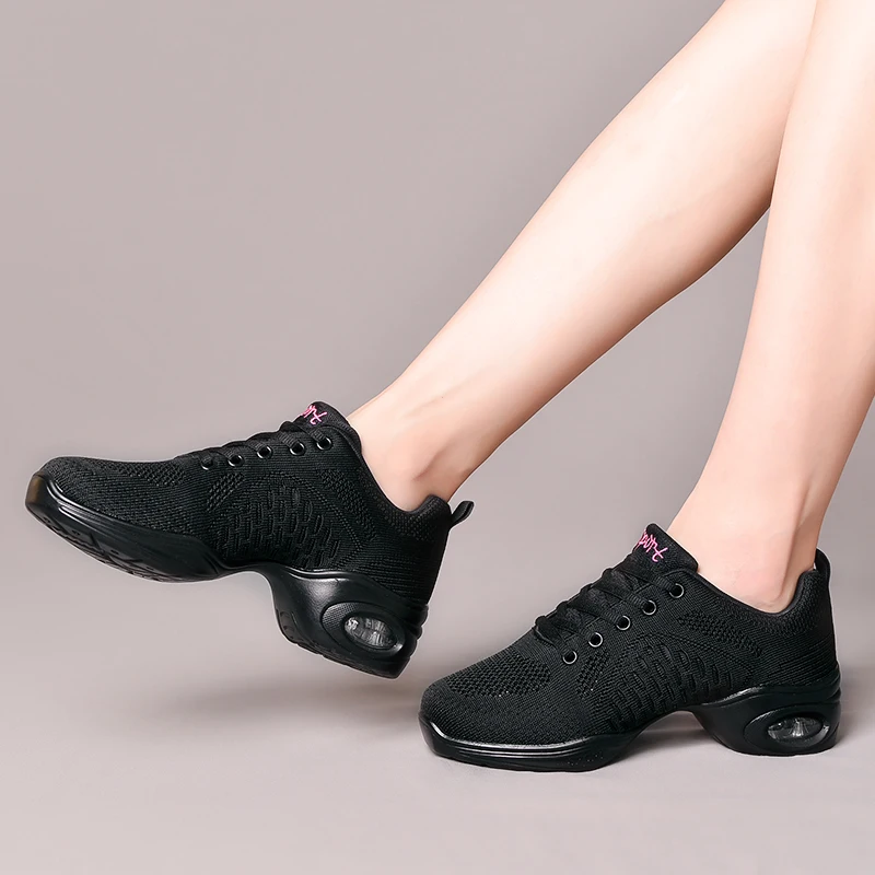 New Soft Outsole Breath Dance Shoes Women Sports Feature Dance Sneakers Jazz Hip Hop Shoes Woman Dancing Shoes Feminino Zapatos 4