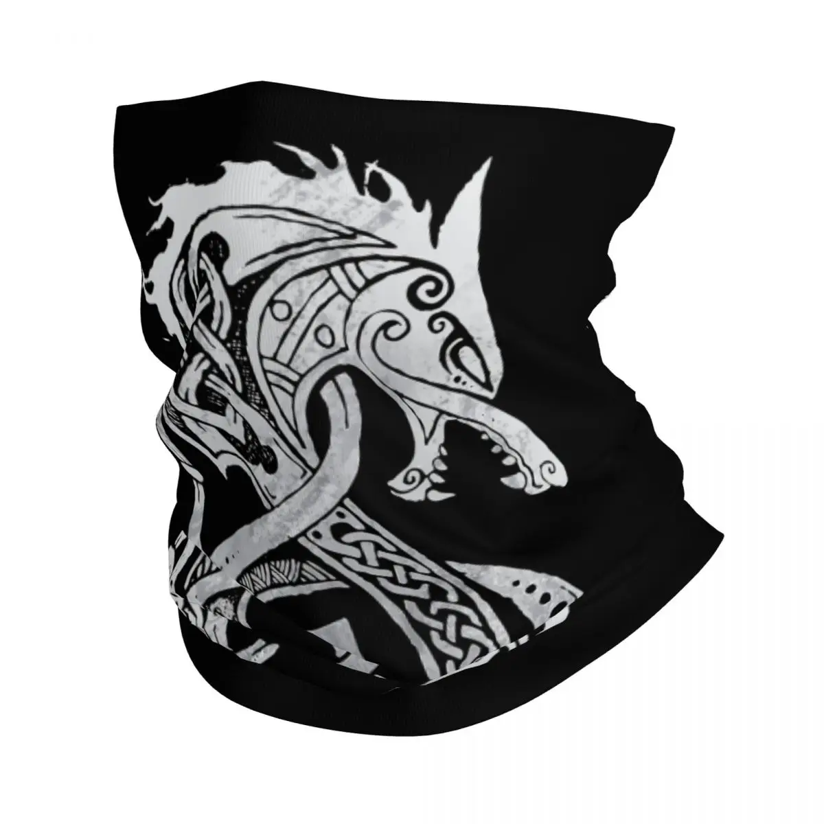 

Viking Loki Son Fenrir Bandana Neck Gaiter Printed The Wolf of Norse Face Scarf Headwear Riding for Men Women Adult Washable