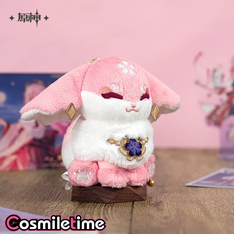 

Yae Miko искусственное аниме Genshin ударопрочное животное плюшевая Плюшевая Кукла Одежда Подушка брелок рюкзак игрушка для детей