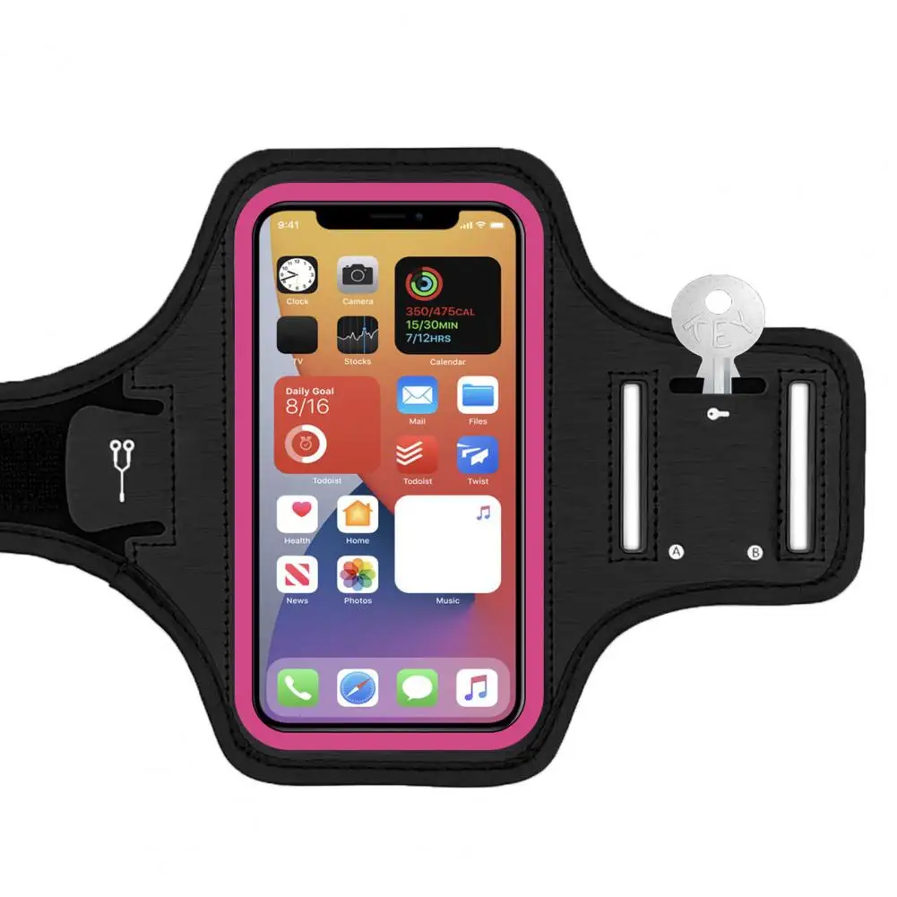 

Running Sport Armbands For iPhone Ultra Zipper Arm Bag Case Mobile Phone Armband Outdoor Sports Smartphone Holder Phone Arm Band