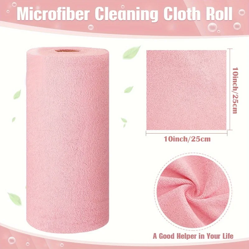 1Roll/50PCS Multi Purpose Hand Tear Cleaning Cloth, Reusable and Washable Cleaning Cloth, Suitable for Homes,athrooms, Kitchens