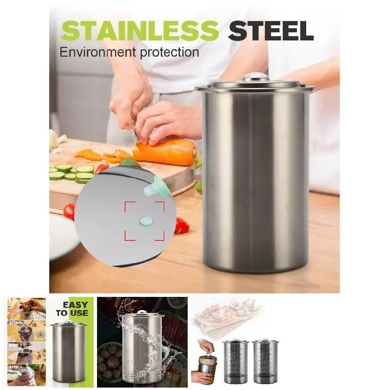 

Stainless Steel Ham Maker Steamed Bucket Set of Ham Sandwich Maker Food Grade Ham Maker Tool for Home Kitchen Cooking Accessory