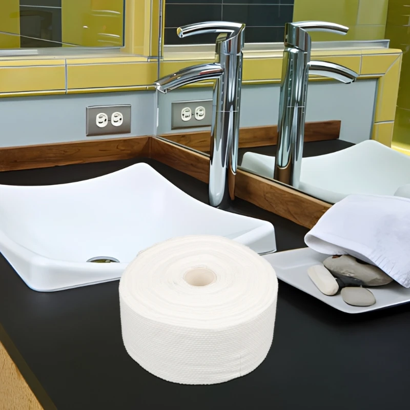 

1 рулон, большие одноразовые салфетки для лица, мягкие и удобные салфетки для лица, очищающие, устойчивые к разрыву, идеально