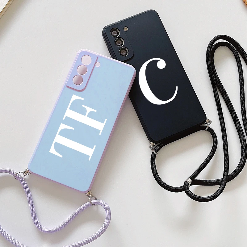 Custodia Personalizzata Con Nome Personalizzato Per Huawei P20 P30 P40 Lite Pro Custodia Per Telefono Con Cinturino Con Cordino