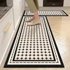 Carpet for Kitchen American Style Anti-slip Oil-proof Floor Mat Pvc Leather Waterproof Foot Mats Long Strip Home Decoration Rug 1