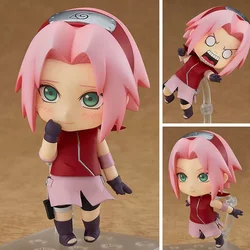 16pcs Nendoroid Naruto Shippuden Q Version Anime Action Figures - Articulated Collectible Toy Set Birthday Gift - With BOX (833 Sakura)
