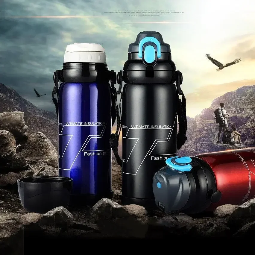 Spiderman Water Bottle, Stainless Steel Water Bottle, Double layer Thermos  Flask