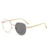 Luxury Photochromic Multifocal Reading Glasses Women Antiblue Light Presbyopia Ultralight Metal Frame Near Far Sighted Glasses 5