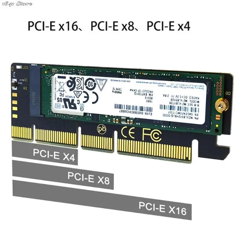 NFHK M.2 M-key NVME AHCI NGFF SSD to PCI-E 3.0 16x 4x