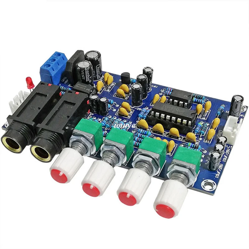 デュアルac 12v PT2399カラオケ残響マイクアンプ、プリアンプ