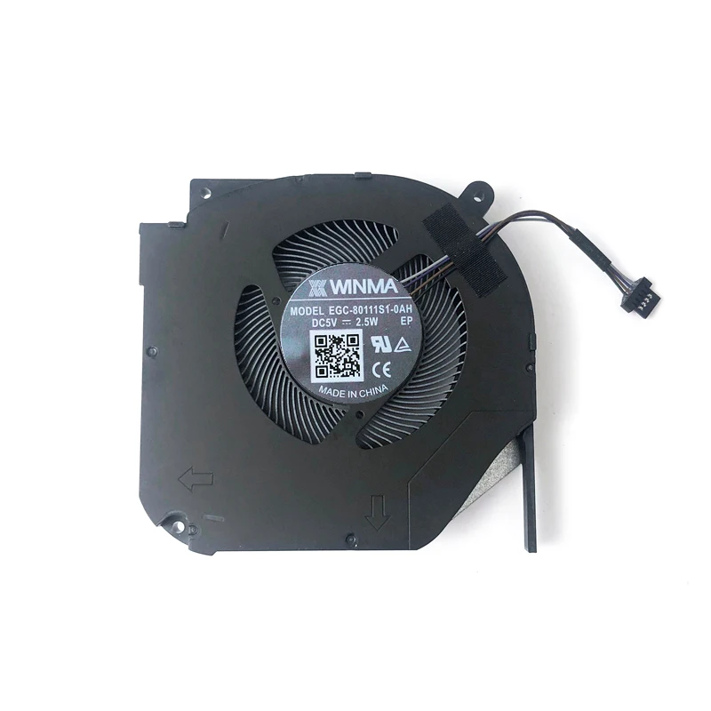 Laptop Cpu Gpu Cooler Ventilador Radiador para Egc80111s10ah Gm7ag0m Ther7gm7a02911 Ther7gm7z01411 -1412 dc 5v 2.5w 4pin Novo