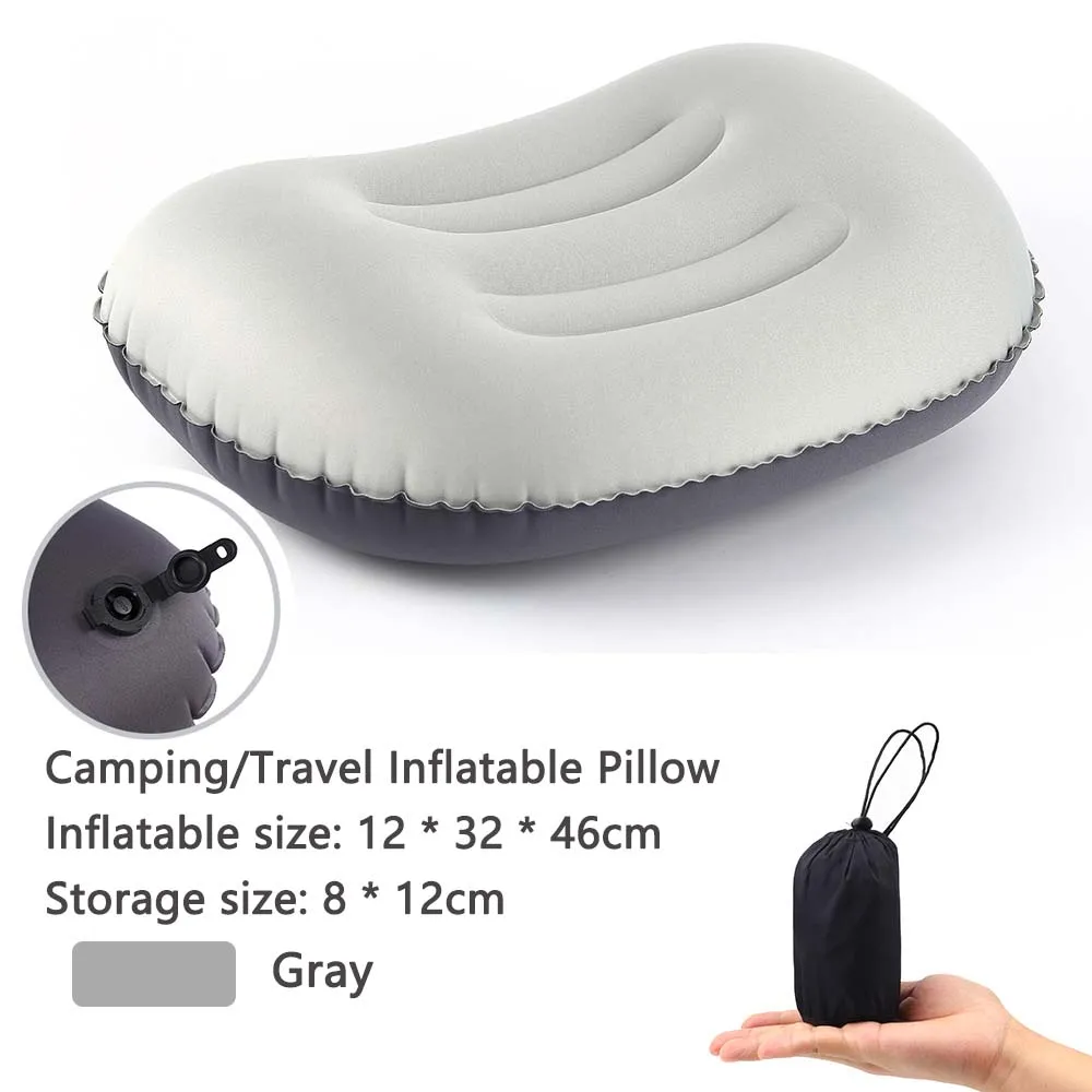 Inflatable Pillow Outdoor Compressible Folding Air Cushion For Hiking Climbing Tourism Sleeping Gear Camping Equipment