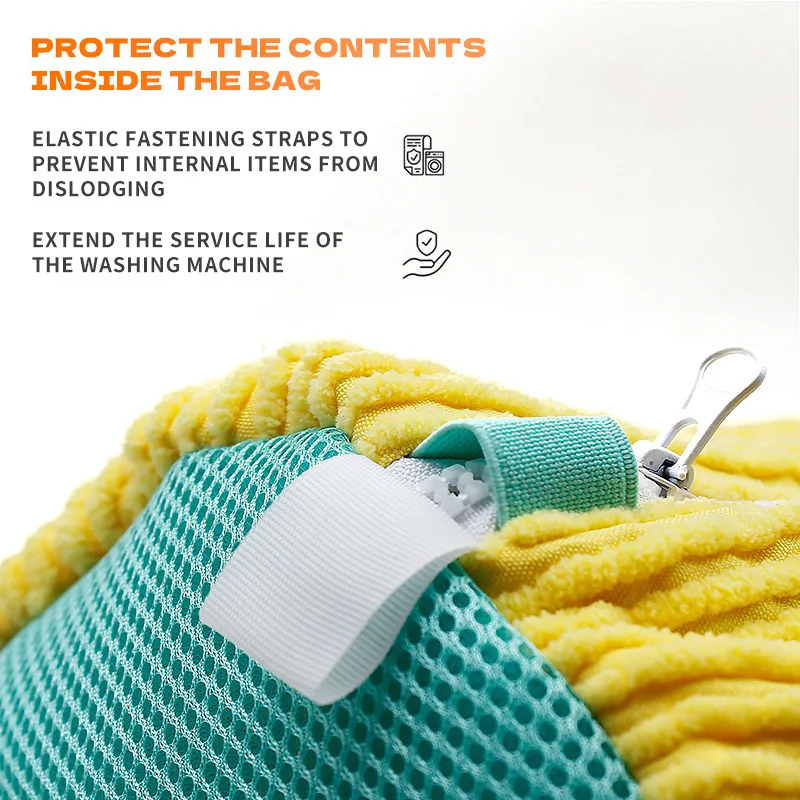 Shoe Washing Bag Zipper Laundry Bags Washing Machine Shoes Protector Fluffy fibers Polyester Closure Shoes Cleaning Bags 1/2PCS shoe washing bag laundry bag