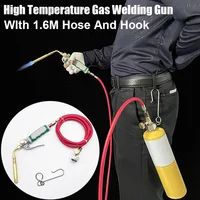 High Temperature Gas Welding Gun With 1.6M Hose & Hook Propane Cylinder Welding Maintenance Torch Flamethrower Gas Welding Torch 1
