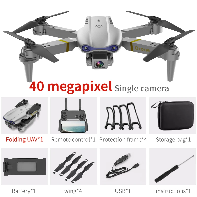 ตัวเลือกสินค้า โดรน 4K เลเซอร์หลีกเลี่ยงอุปสรรค GPS กลับบ้านอัตโนมัติ