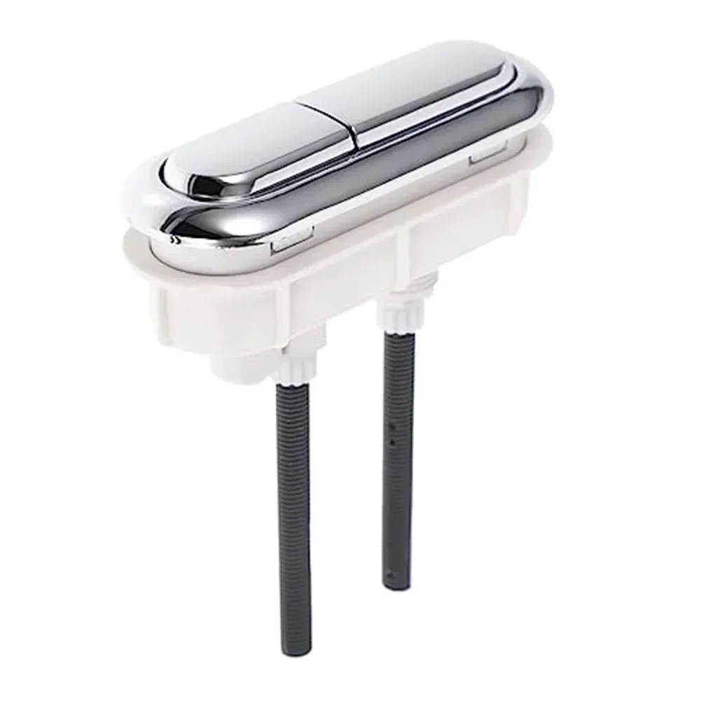 Water Tank Button Toilet Water Tank Flush Button Plastic Oval Double Toilet Seat Valve Bathroom Parts