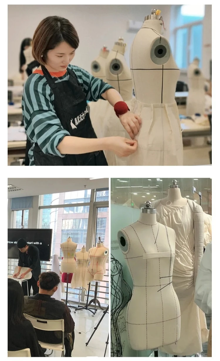 Female Dress Form Mannequin Body for Draping Tailoring Pattern Making Custom Sewing Model Display Stand for Women’s Clothing