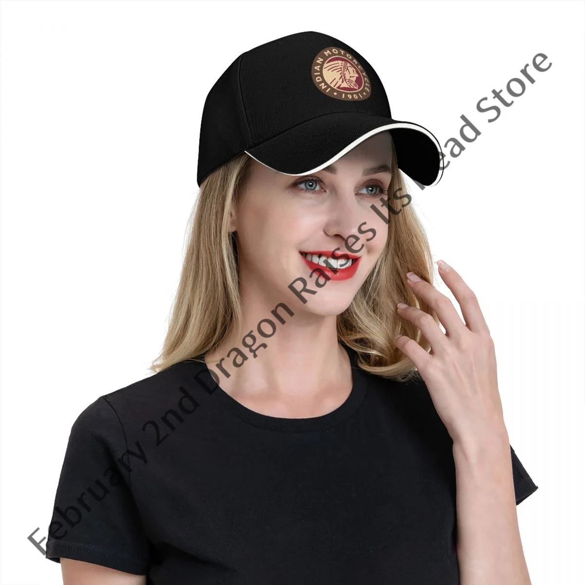 Moto Indian Funny Baseball Men Polyester Hats Adjustable Hat Universal Casual Cap Truck driver Hat