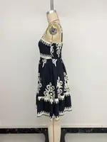 Women Dresses Print Dress A Line Camisole Square Collar Sleeveless Mini Length Empire Waist Loose Fit Casual 2026 Spring Summer