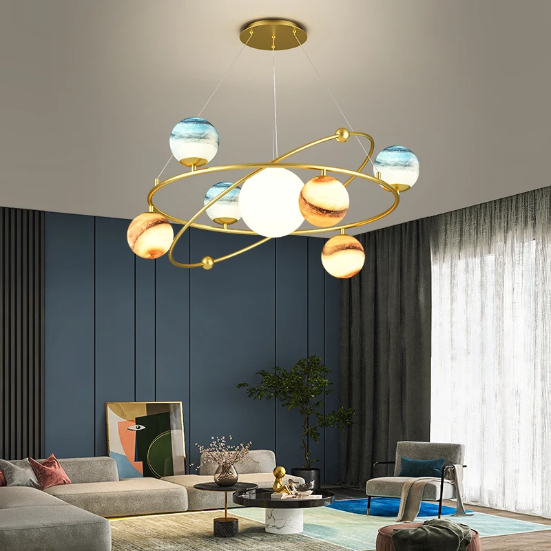 Creative-Planet-Chandelier-for-Children-s-Bedroom-Living-Room-Nursery ...