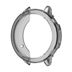 Soft TPU Bumper Protective Smartwatch Case Cover for Oppo Watch X (Transparent Black)