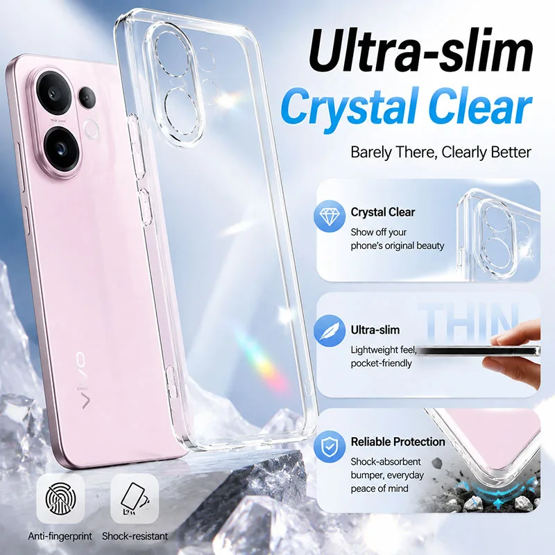 Flexible Durable Transparent Phone Case - Slim Clear TPU Soft Cover