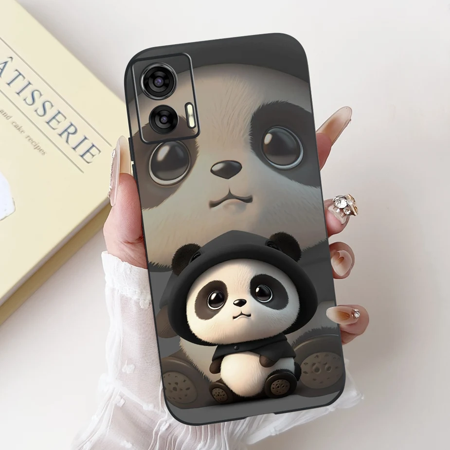 Cute Panda Cartoon Shockproof Soft TPU Phone Case for Motorola Edge 30 Lite