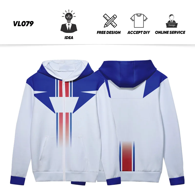 thumbnail image 1 of Sudadera con capucha de sublimación para hombre, suéter con estampado DIgital, bordado OEM, Unisex, personalizado, con cremallera completa, WW16, venta al por mayor, 1 of 5