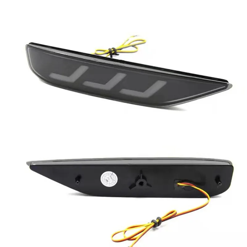 For Mitsubishi Xpander 2Pcs Car Led Rear Bumper Light Reflector Driving Braking Lights Tail Lamp DRL with Dynamic Turn Signal detail image 9