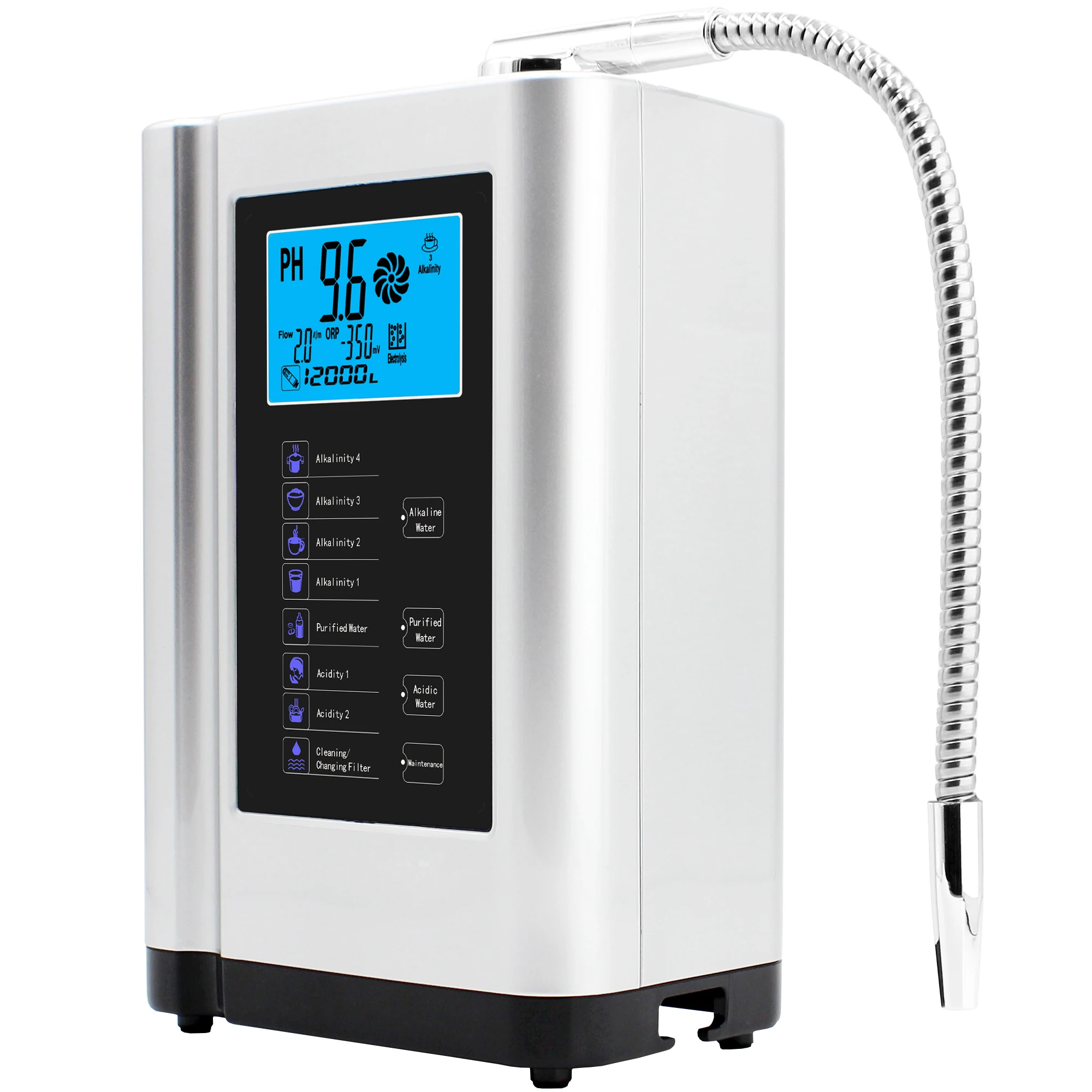 2022 new family business acid alkaline water ionizer-slive healthy alkaline water ionizer dispenser active hydrogen generator