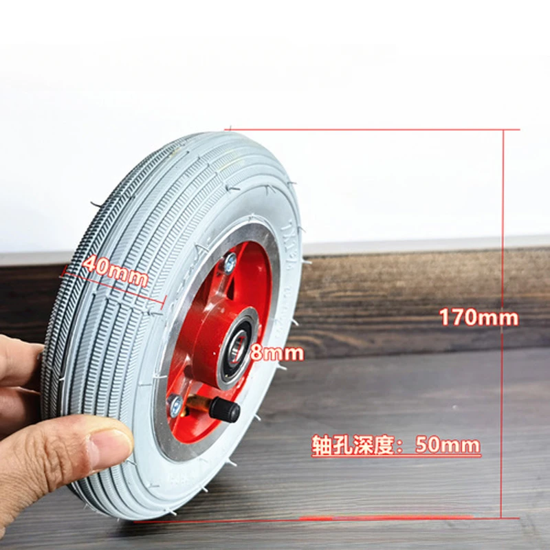 전동 휠체어 앞바퀴 및 이너 튜브, 7x1 3/4 유모차 타이어, 경량 내마모성 교체 부품